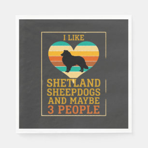 Net als Shetland Sheepdogs Misschien Mensen Hond H Servet