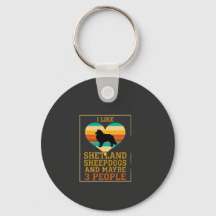 Net als Shetland Sheepdogs Misschien Mensen Hond H Sleutelhanger