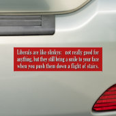 Net als Slinkys Bumpersticker (Op auto)