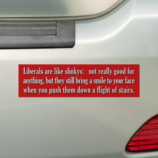 Net als Slinkys Bumpersticker (Op auto)
