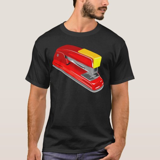Net als Staplers Docent School Kantoor S T-shirt (Voorkant)