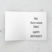 Net als Twins Funny Birthday Humor Card Feestdagen Kaart (Binnen)