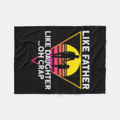 Net als vader als dochter. fleece deken (Voorkant (Horizontaal))