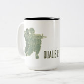 Net als vader als zoon tweekleurige koffiemok (Voorkant links)