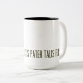 Net als vader als zoon tweekleurige koffiemok (Voorkant rechts)