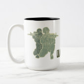 Net als vader als zoon tweekleurige koffiemok (Links)