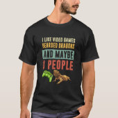Net als videospelletjes met drager en gamer Spirit T-shirt (Voorkant)