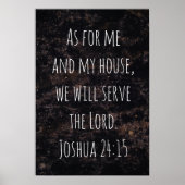 Net als voor mij en mijn huis abstract poster (Voorkant)