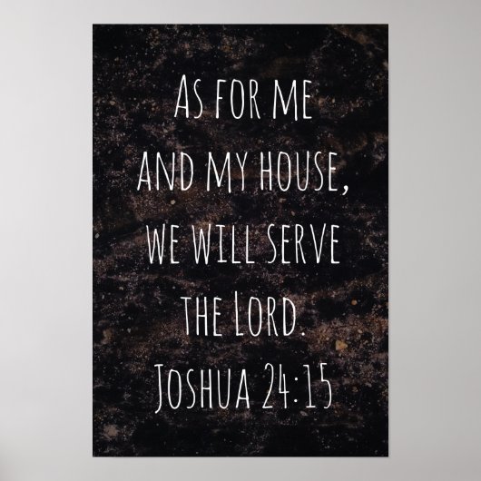 Net als voor mij en mijn huis abstract poster (Voorkant)