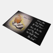 "Net als voor mij en mijn huis" Rug of Doormat Deurmat (Schuin)