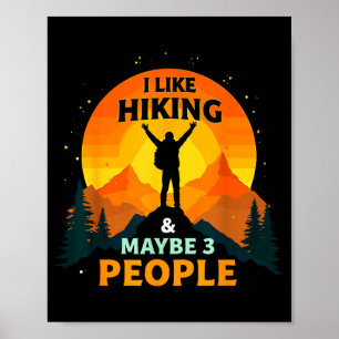 Net als wandelen &amp; misschien 3 mensen grappige poster