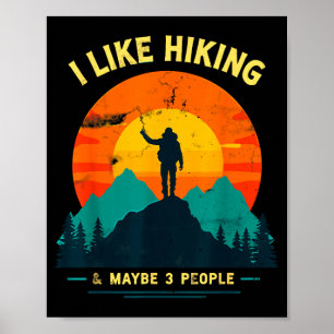 Net als wandelen & misschien 3 mensen grappige poster