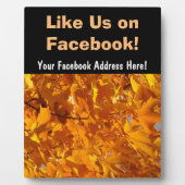 Net als wij op Facebook-pagina Counter Plaque Leav Fotoplaat (Voorkant)