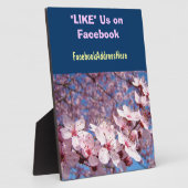 Net als wij op Facebook plaque Count Sign Spring Fotoplaat (Zijkant)