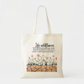 Net als wilde bloemen Canvas tas (Voorkant)