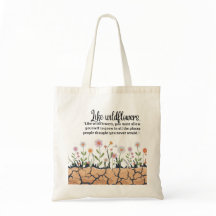 Net als wilde bloemen Canvas tas