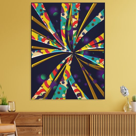 Net als zon canvas afdruk (Insitu (Woonkamer))