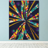 Net als zon canvas afdruk (Insitu (Houten vloer))