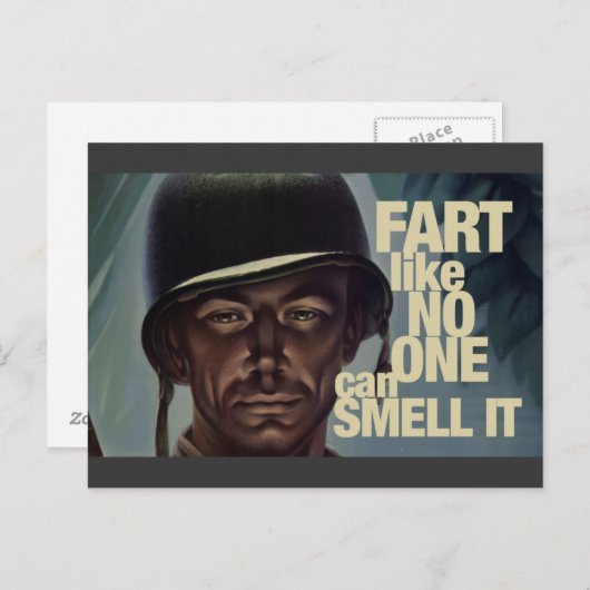 Net alsof niemand het kan ruiken. briefkaart (Voorkant / Achterkant)