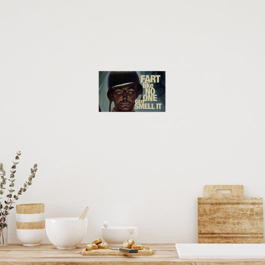 Net alsof niemand het kan ruiken. poster (Keuken)