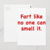 Net alsof niemand het kan smokkelen briefkaart (Voorkant / Achterkant)