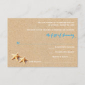 Net Beachy Wedding RSVP Sjabloon (Voorkant)