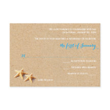Net Beachy Wedding RSVP Sjabloon