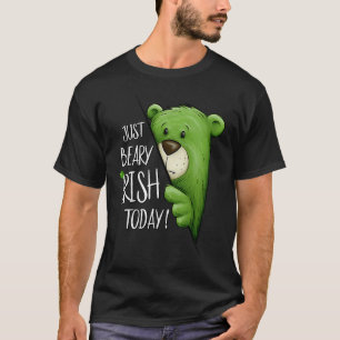 Net Beary Irish Today Green Cool Beer St Patricks T-shirt