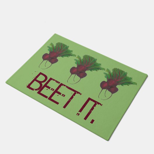 Net Beet (Beat) het grappige rode bieten Garden Ve Deurmat (Schuin)