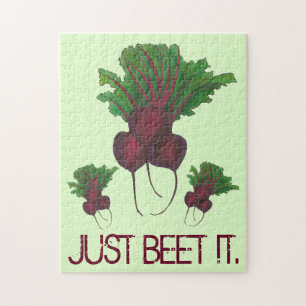 Net Beet (Beat) het grappige rode bieten Garden Ve Legpuzzel