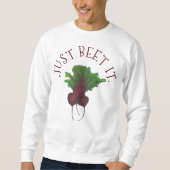 Net Beet (Beat) het grappige rode bieten Garden Ve Trui (Voorkant)
