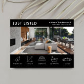 Net beursgenoteerd onroerend goed Black Real Estat Briefkaart