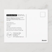 Net beursgenoteerd onroerend goed Black Real Estat Briefkaart (Achterkant)