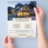 Net beursgenoteerd onroerend goed flyer (Hand)