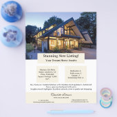 Net beursgenoteerd onroerend goed flyer (Enkel)