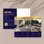 Net beursgenoteerde Navy & Gold Real Estate Market Briefkaart