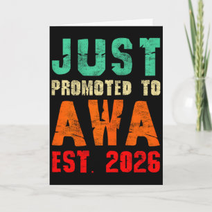 Net bevorderd tot awa est 2026 vintage oma 26 J Kaart