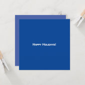 Net blauw modern QR-code Kaart (Voorkant / Achterkant in situ)