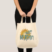 Net Blauwgroen. (3D zon) Tote Bag (Voorkant (product))