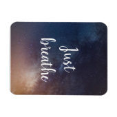 NET BREATHE - Night Sky Quote Magneet (Horizontaal)