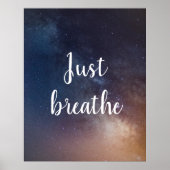 NET BREATHE - Night Sky Quote Poster (Voorkant)