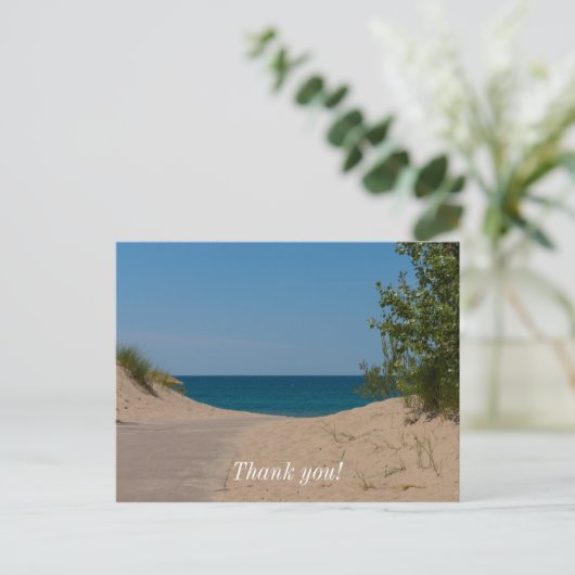 Net daarachter briefkaart (Staand voorkant)