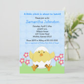 Net de Uitnodiging van het Pasen Baby shower (Staand voorkant)