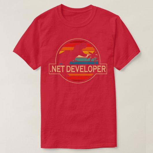 NET Developer Dinosaur T-shirt (Design voorkant)