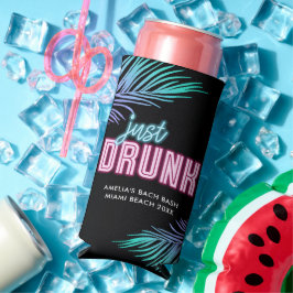 Net Drink Neon Blue & Pink Tropical Bach Seltzer Blikjeskoeler