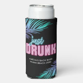 Net Drink Neon Blue & Pink Tropical Bach Seltzer Blikjeskoeler (Seltzer Achterkant)