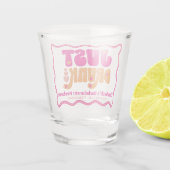 Net Drink Retro Drink in Liefde Bachelorette Party Shot Glas (Achterkant)