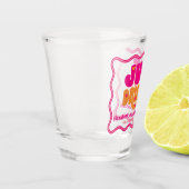 Net dronken Retro Dronken Verliefd Meidenavond Shot Glas (Links)