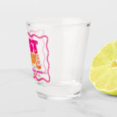 Net dronken Retro Dronken Verliefd Meidenavond Shot Glas (Rechts)