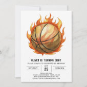 Net Fun Custom Basketbal Verjaardag Kaart (Voorkant)